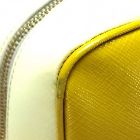 PRADA BL0864 Bicolor Saffiano Vernis Shoulder Bag Hand Bag 2 way bag - Picture 3 of 10